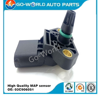 MAP Sensor For VW OE 03K906051 0281006060 0281006059 ntake manifold Pressure Sensor used car car key accessories