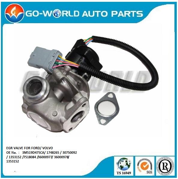 EGR VALVE Exhaust Gas Recirculation Valve for FORD Focus, Volvo S40 V50 1.6 D OE No. 3M519D475CA,7518084,36000977, 36000978