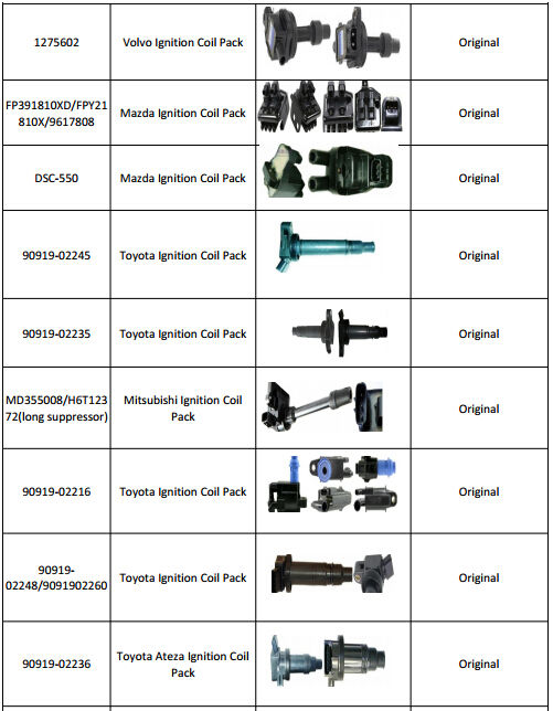 FOR LEXUS IS SC GS LS 430 IS200 SC430 GS430 LS430 4.3 PENCIL IGNITION COIL PACK FULL SET 90080-19027, 90919-02249, 90919-02230