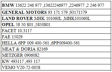 OEM Quality HELLA MAP SENSOR 13622246977/13 62 2 246 977 /6PP 009 400-561/6PP009400-561