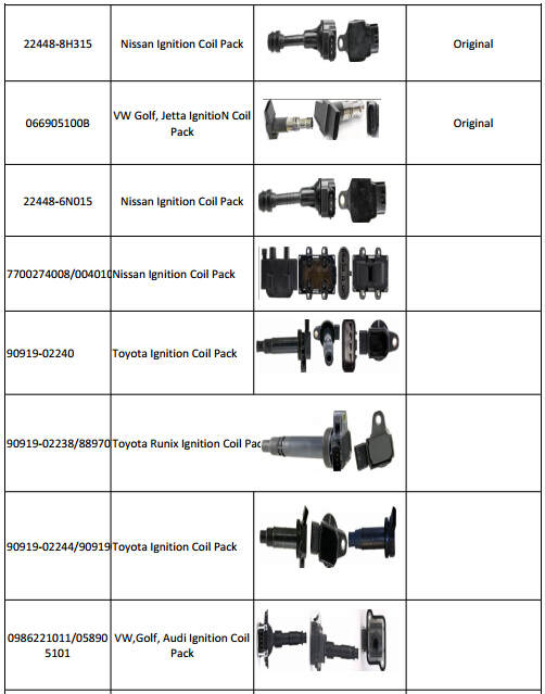 FOR LEXUS IS SC GS LS 430 IS200 SC430 GS430 LS430 4.3 PENCIL IGNITION COIL PACK FULL SET 90080-19027, 90919-02249, 90919-02230